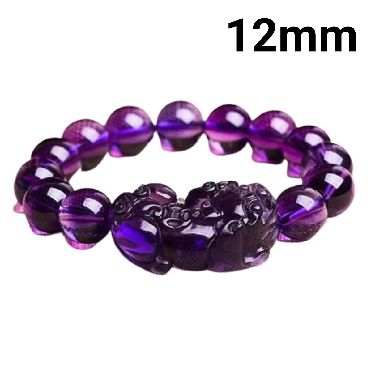 Buddhism Feng Shui Obsidian Stone Beads Bracelet Men Women Unisex Brave Troops Wristband Gold Color Pixiu Wealth Lucky Bracelets