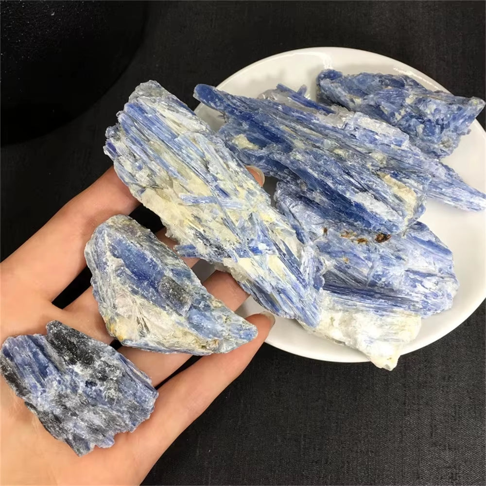 Wholesale 100% Natural Blue Kyanite Mineral Specimen Stones Kyanite Rough Raw Healing Mineral Stones Feng Shui Decoration