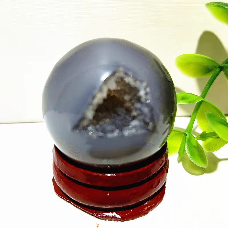 Natural Stones Agate Crystal Ball Druzy Geode Sphere Home Room Decoration Feng Shui Ornaments Witchcraft Reiki Chakra Healing