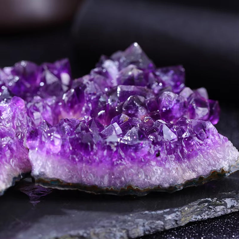 10-70G 30-50Mm Amethyst Geode Natural Crystal Quartz Stone Wand Point Energy Healing Mineral Stone Rock Home Decor Geode