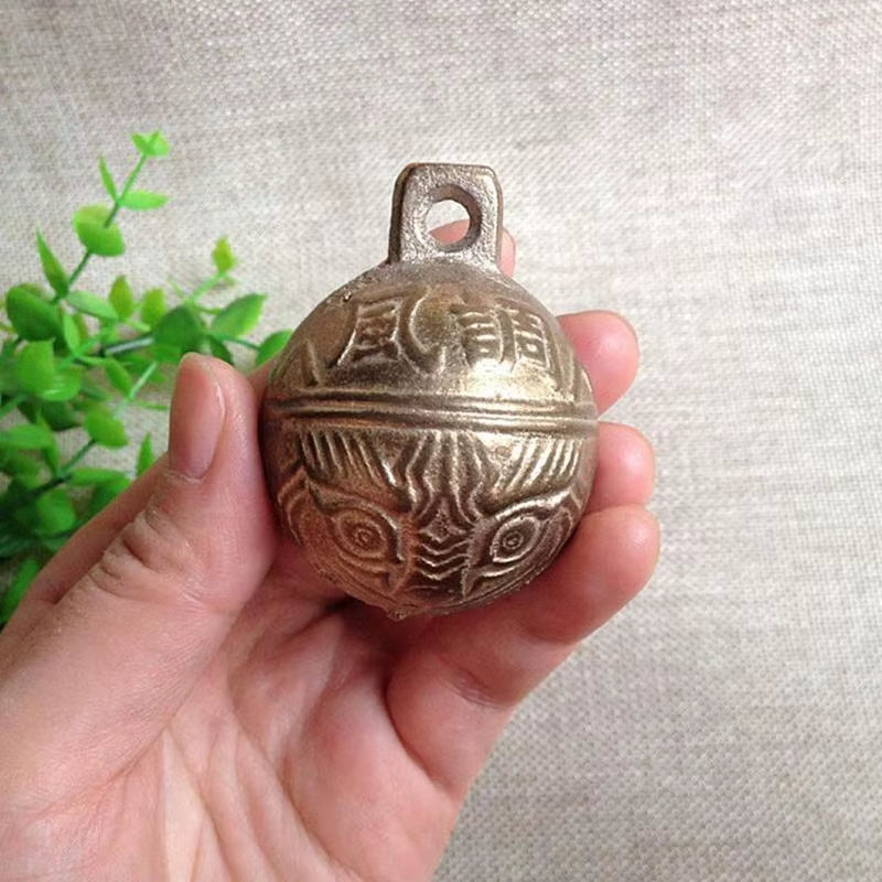 37Mm Hot Varieties Excellent Chinese Tibetan Bells Tiger Gift Great Bell Head Brass Charming