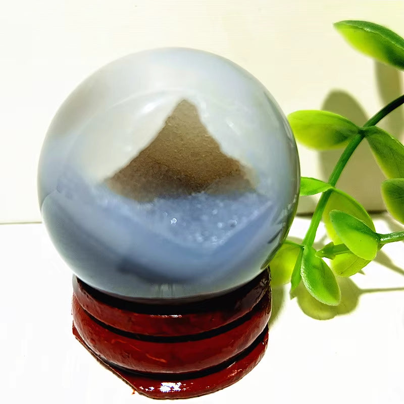 Natural Stones Agate Crystal Ball Druzy Geode Sphere Home Room Decoration Feng Shui Ornaments Witchcraft Reiki Chakra Healing