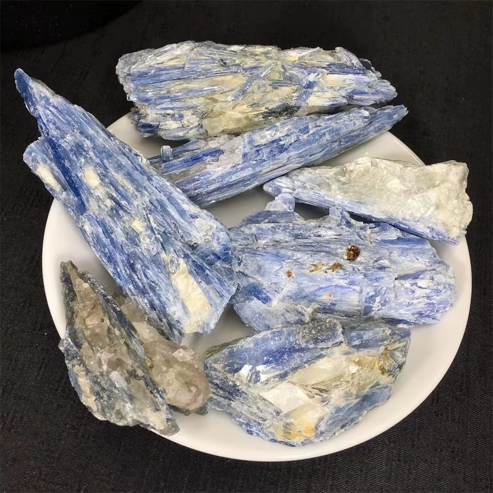 Wholesale 100% Natural Blue Kyanite Mineral Specimen Stones Kyanite Rough Raw Healing Mineral Stones Feng Shui Decoration