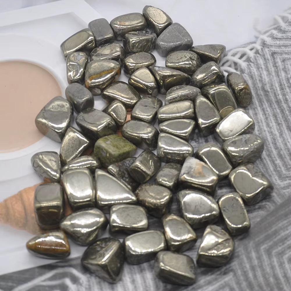 Natural Iron Pyrite Crystal Tumbled Bulk Healing Mineral Specime Gemstones Gem Raw Aquarium Decoration