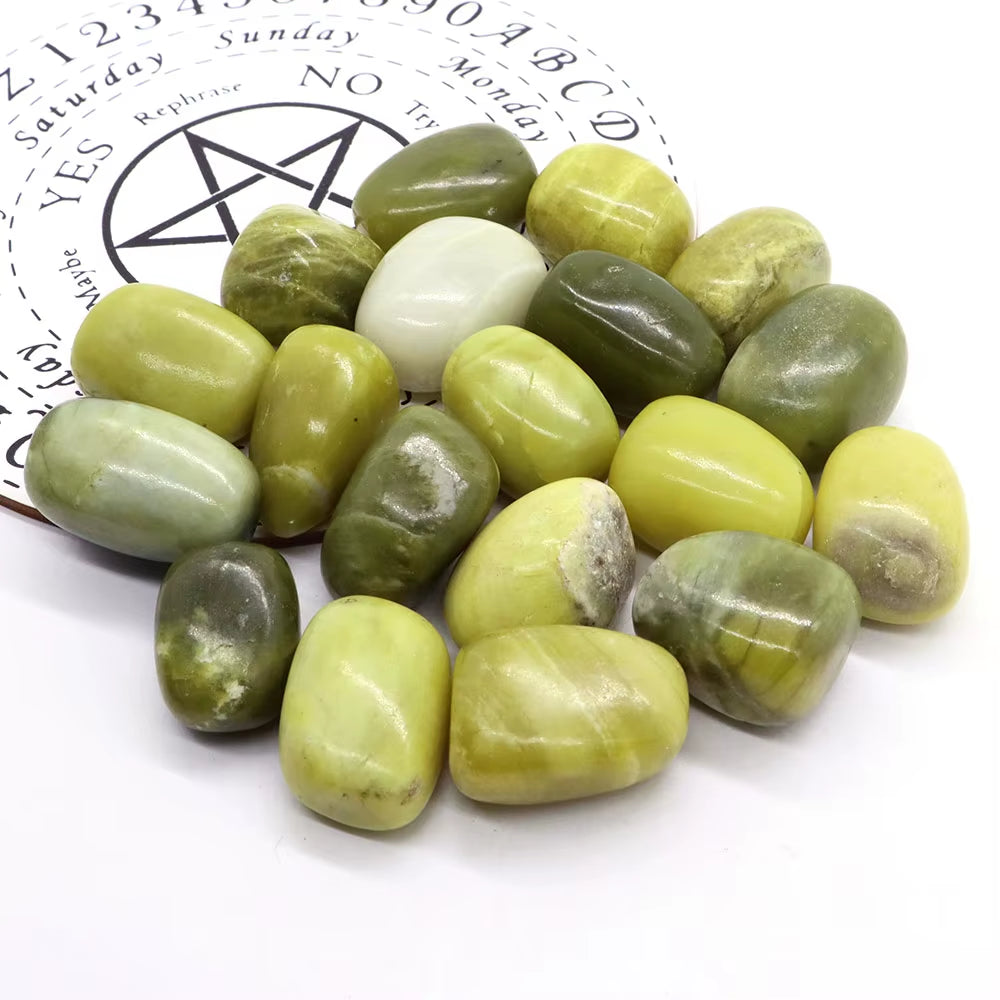 Natural Xiuyan Jade Crystals Stones Reiki Healing Wholesale Bulk Raw Rock Gravel Tumbled Fish Tank Aquarium Home Decor Gift