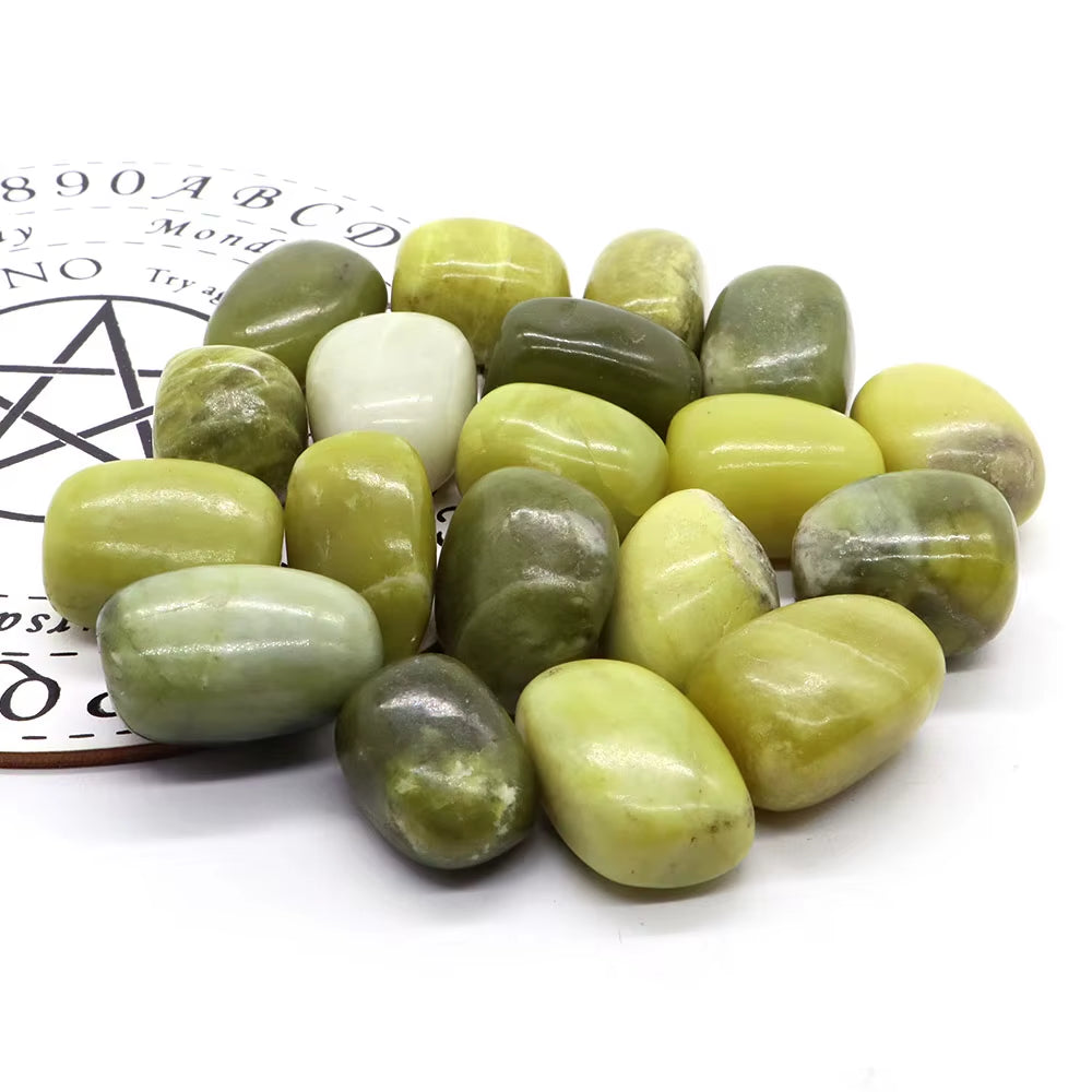 Natural Xiuyan Jade Crystals Stones Reiki Healing Wholesale Bulk Raw Rock Gravel Tumbled Fish Tank Aquarium Home Decor Gift