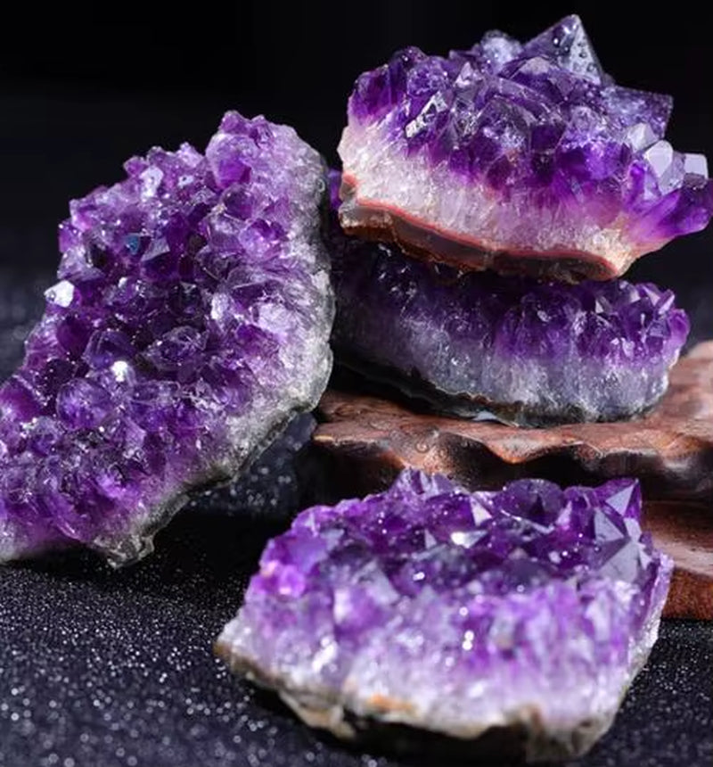 10-70G 30-50Mm Amethyst Geode Natural Crystal Quartz Stone Wand Point Energy Healing Mineral Stone Rock Home Decor Geode