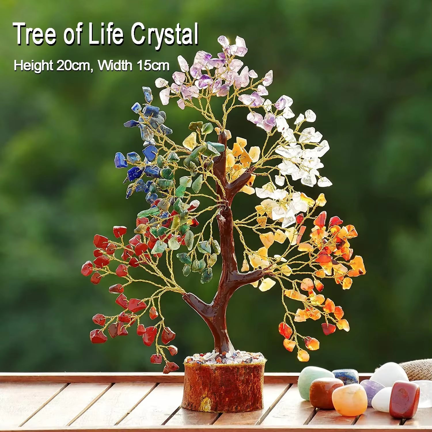 Crystal Tree Energy Stone and Crystal Money Tree Healing Crystal Tree of Life Gift Room Decoration Gemstones Amethyst Crystals