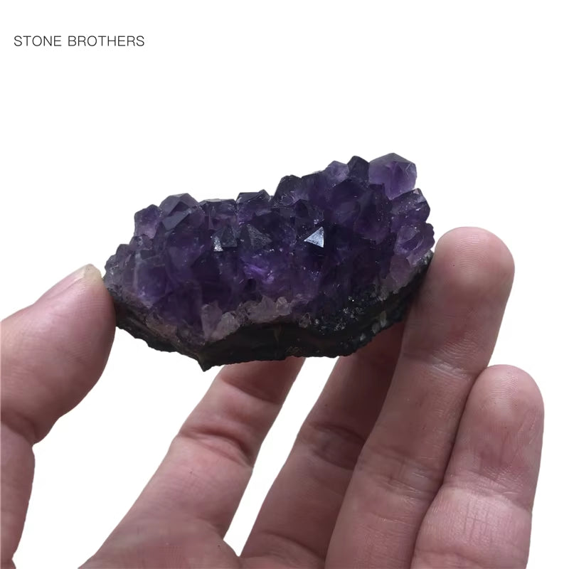 20G-50G Natural Raw Amethyst Quartz Purple Crystal Cluster Healing Stones Specimen Home Decoration Crafts Decoration Ornament