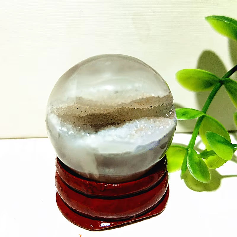 Natural Stones Agate Crystal Ball Druzy Geode Sphere Home Room Decoration Feng Shui Ornaments Witchcraft Reiki Chakra Healing