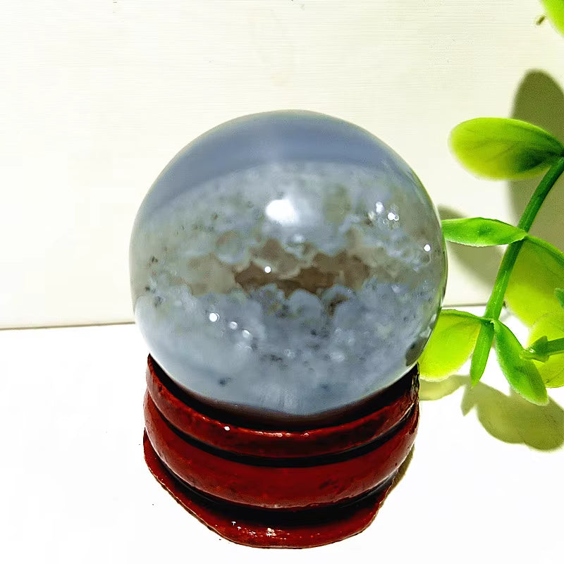 Natural Stones Agate Crystal Ball Druzy Geode Sphere Home Room Decoration Feng Shui Ornaments Witchcraft Reiki Chakra Healing