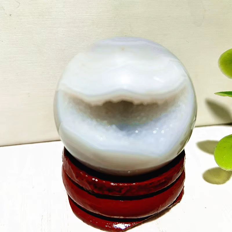 Natural Stones Agate Crystal Ball Druzy Geode Sphere Home Room Decoration Feng Shui Ornaments Witchcraft Reiki Chakra Healing