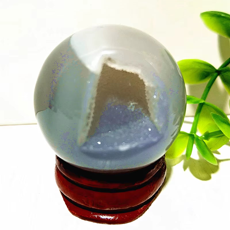 Natural Stones Agate Crystal Ball Druzy Geode Sphere Home Room Decoration Feng Shui Ornaments Witchcraft Reiki Chakra Healing