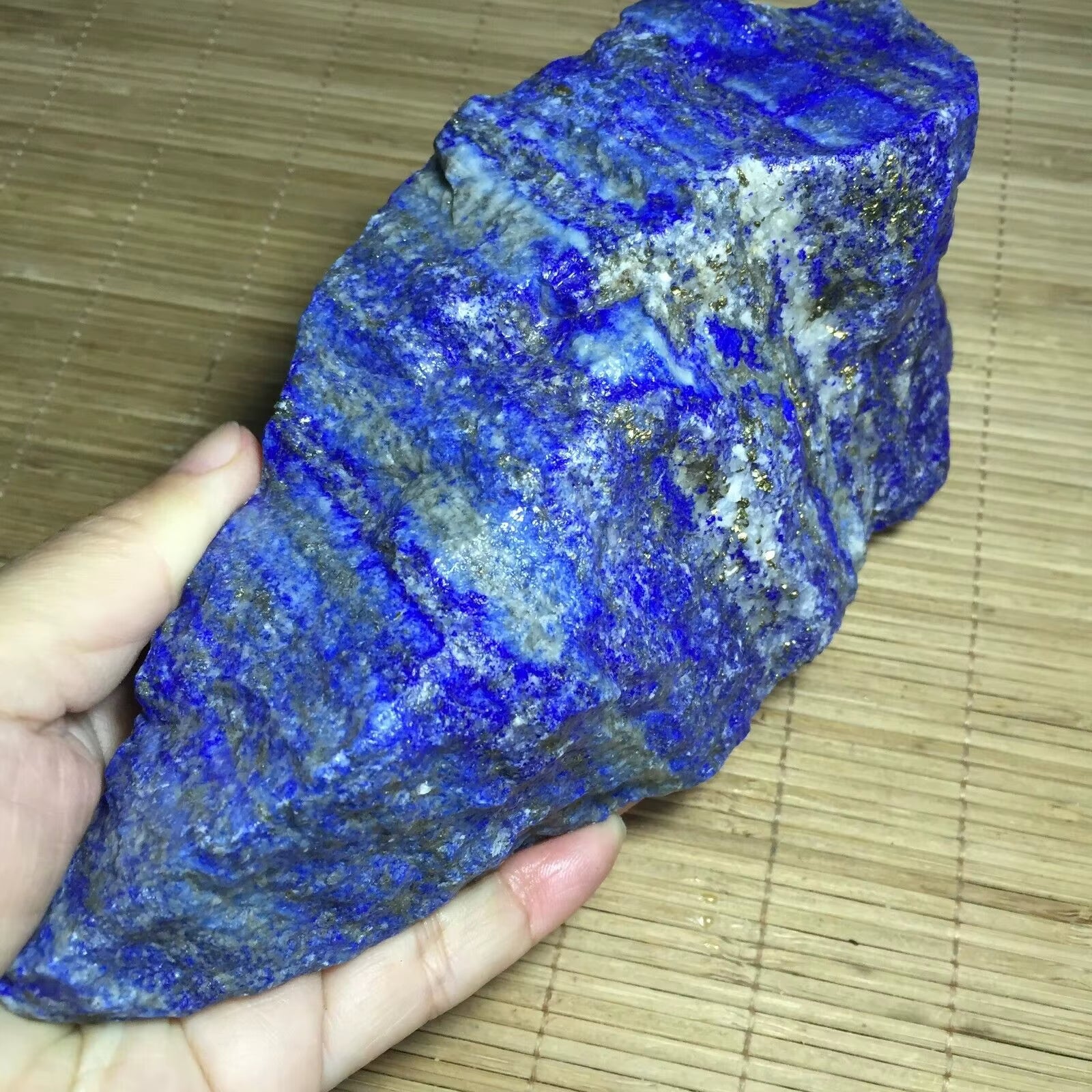 Natural Lapis Lazuli Rock Crystal Gemstone Healing Rough Mineral Specimen