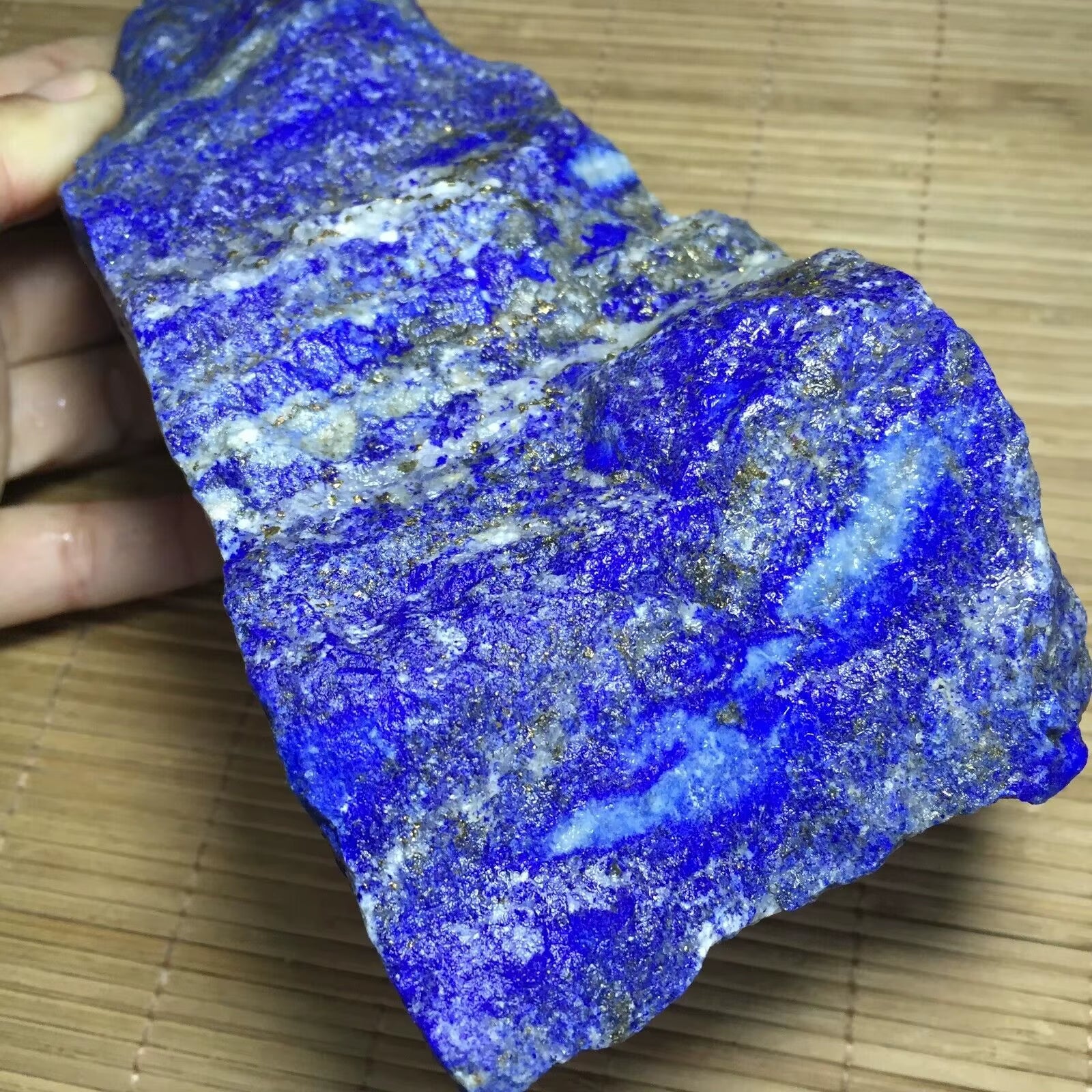 Natural Lapis Lazuli Rock Crystal Gemstone Healing Rough Mineral Specimen