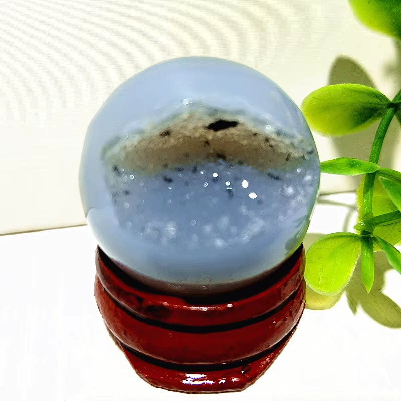 Natural Stones Agate Crystal Ball Druzy Geode Sphere Home Room Decoration Feng Shui Ornaments Witchcraft Reiki Chakra Healing