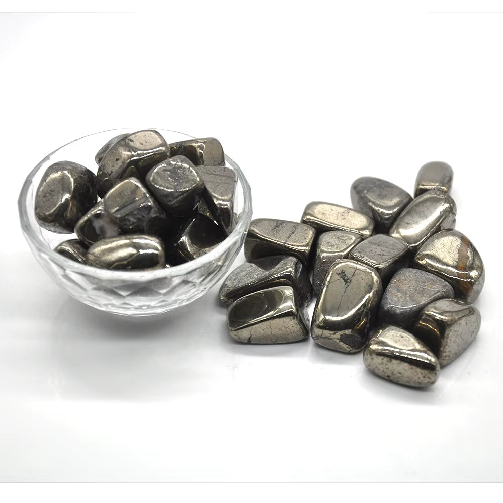 Natural Iron Pyrite Crystal Tumbled Bulk Healing Mineral Specime Gemstones Gem Raw Aquarium Decoration