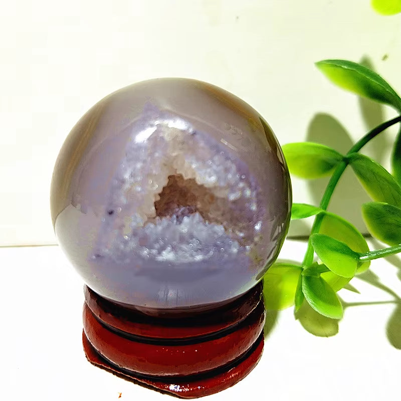 Natural Stones Agate Crystal Ball Druzy Geode Sphere Home Room Decoration Feng Shui Ornaments Witchcraft Reiki Chakra Healing