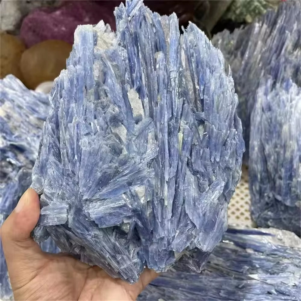 Wholesale 100% Natural Blue Kyanite Mineral Specimen Stones Kyanite Rough Raw Healing Mineral Stones Feng Shui Decoration