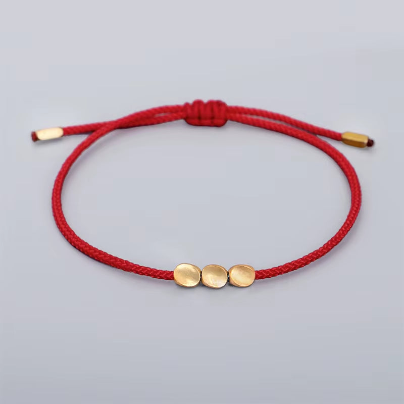 Feng Shui Lucky Bracelets Buddhism Red String Wax Thread Wrist Bracelet Friendship Yoga Prayer Unique Gift Chinese Cheap Jewelry