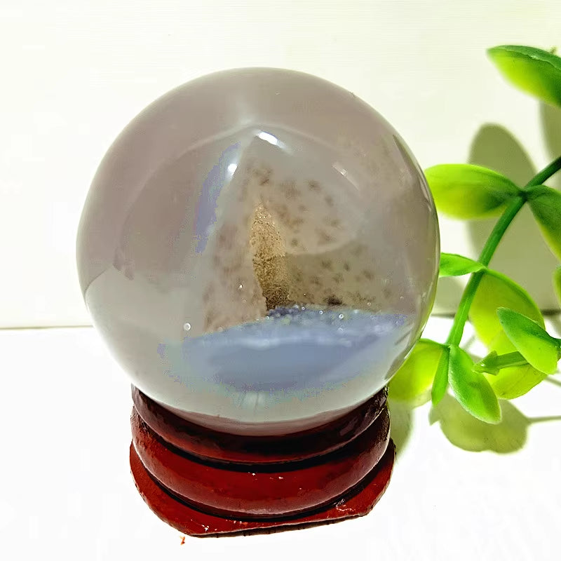 Natural Stones Agate Crystal Ball Druzy Geode Sphere Home Room Decoration Feng Shui Ornaments Witchcraft Reiki Chakra Healing