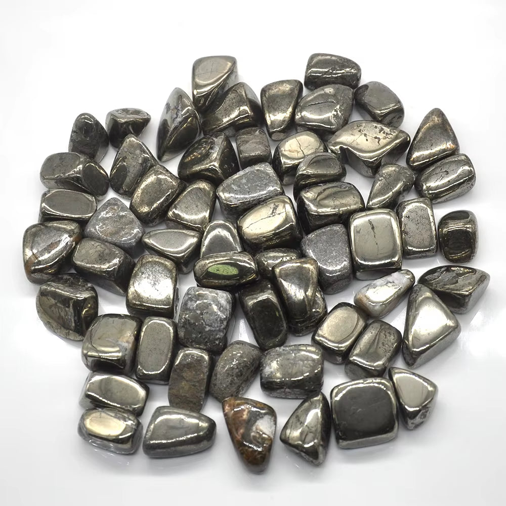 Natural Iron Pyrite Crystal Tumbled Bulk Healing Mineral Specime Gemstones Gem Raw Aquarium Decoration