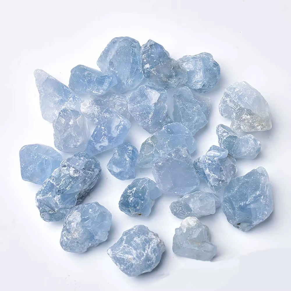 50/100G Rough Blue Celestite Raw Rock Natural Quartz Crystal Reiki Healing Energy Gemstone Minerals Specimen