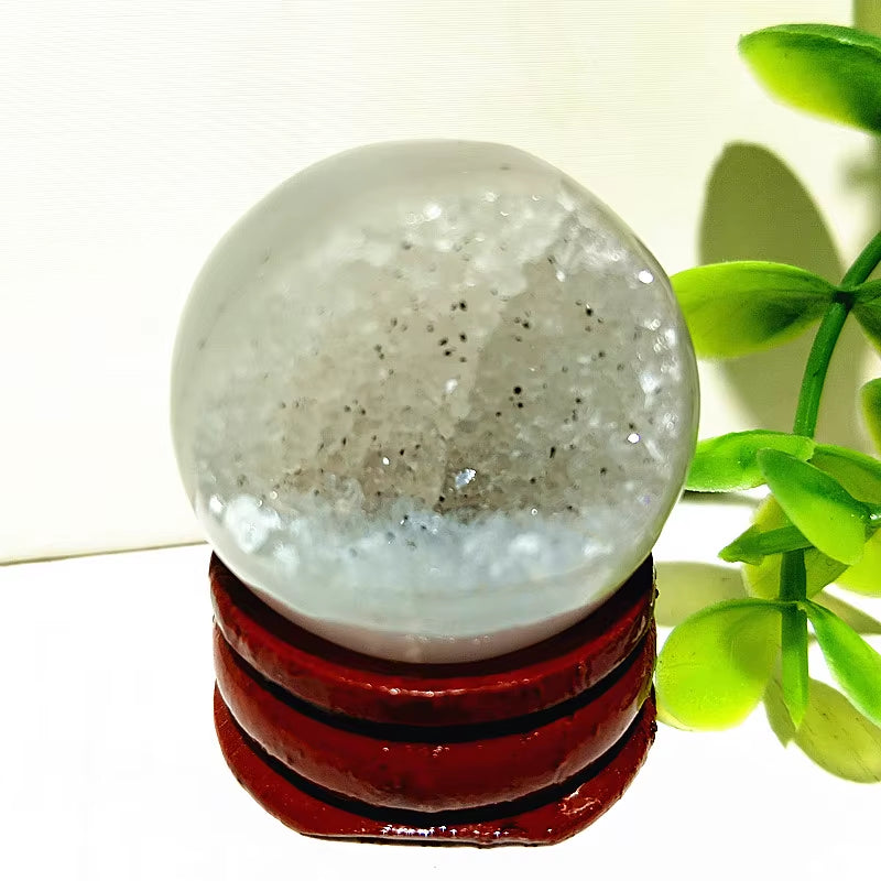 Natural Stones Agate Crystal Ball Druzy Geode Sphere Home Room Decoration Feng Shui Ornaments Witchcraft Reiki Chakra Healing