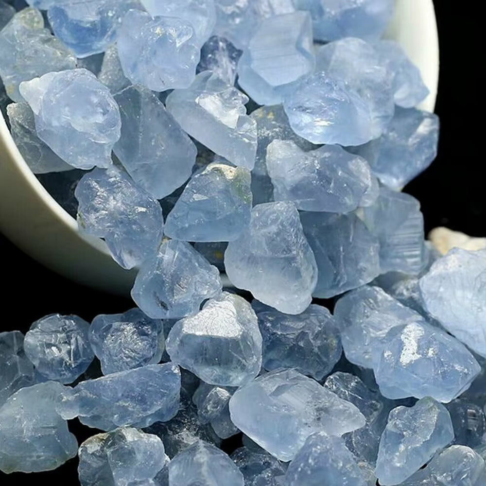 50/100G Rough Blue Celestite Raw Rock Natural Quartz Crystal Reiki Healing Energy Gemstone Minerals Specimen