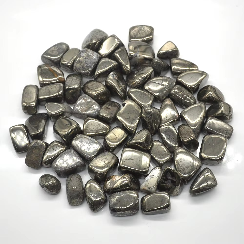 Natural Iron Pyrite Crystal Tumbled Bulk Healing Mineral Specime Gemstones Gem Raw Aquarium Decoration