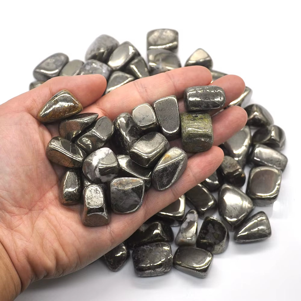 Natural Iron Pyrite Crystal Tumbled Bulk Healing Mineral Specime Gemstones Gem Raw Aquarium Decoration