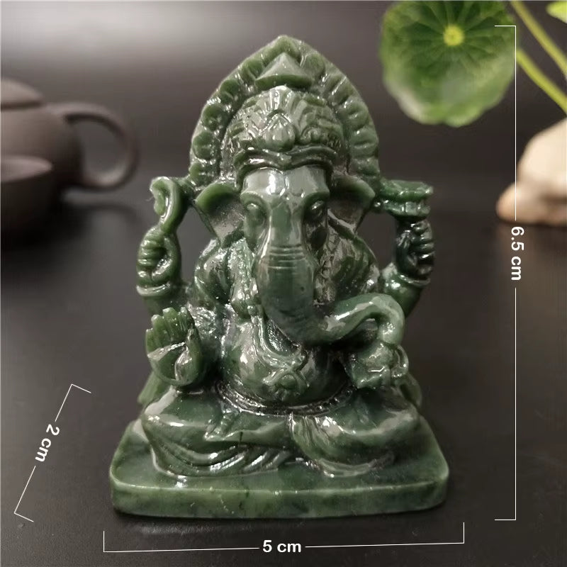 Ganesha Buddha Statue Elephant God Sculpture Feng Shui Ganesh Figurines Handmade Crafts for Home Garden Decoration Accessories