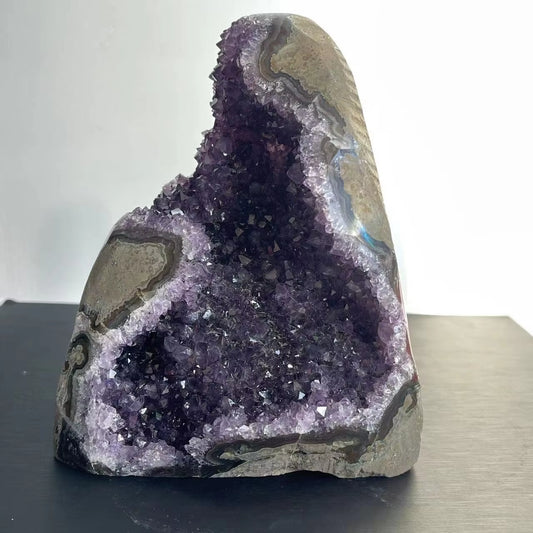 1PC Natural Amethyst Crystal Cluster Quartz Raw Crystals Healing Stone Ore Mineral Home Decor Purple Cornucopia Feng Shui Stone