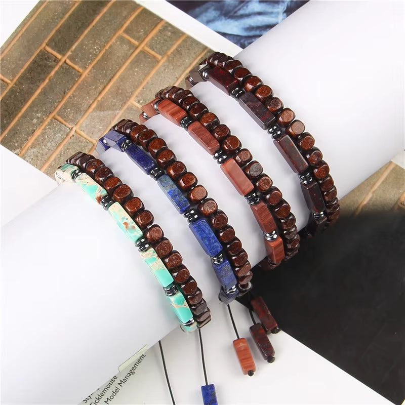 2 Pcs Chinese Feng Shui Obsidian Wood Bracelet Men Women Unisex Wristband Red Pixiu Charm Lucky Wealthy Women Bracelet Gift