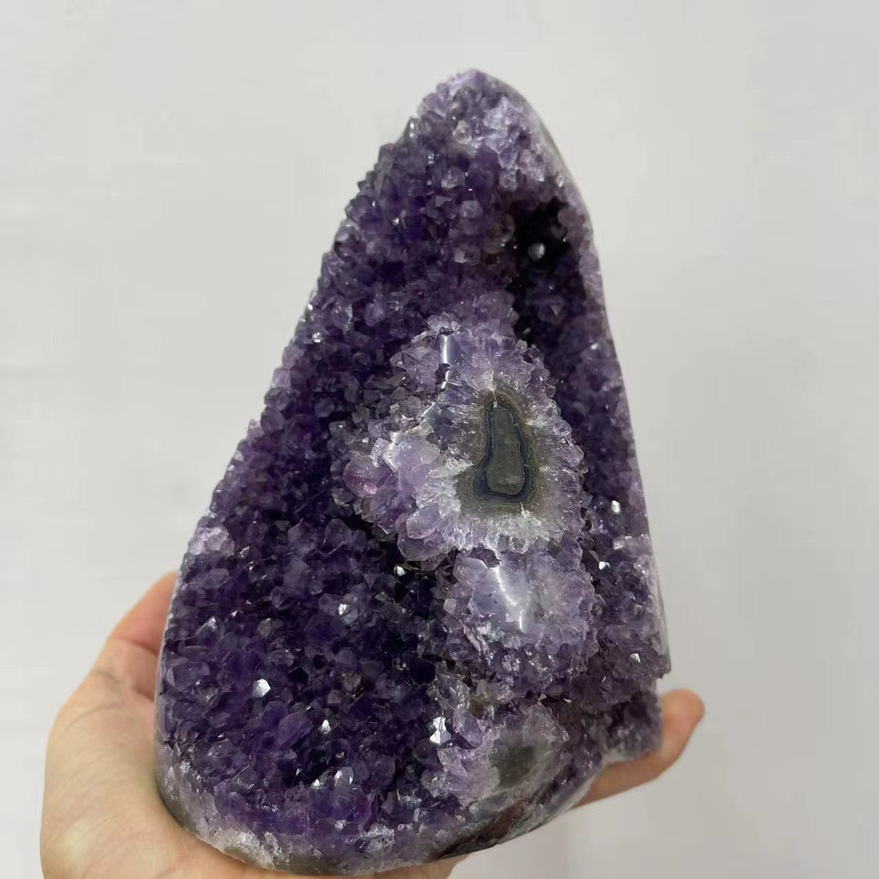 1PC Natural Amethyst Crystal Cluster Quartz Raw Crystals Healing Stone Ore Mineral Home Decor Purple Cornucopia Feng Shui Stone